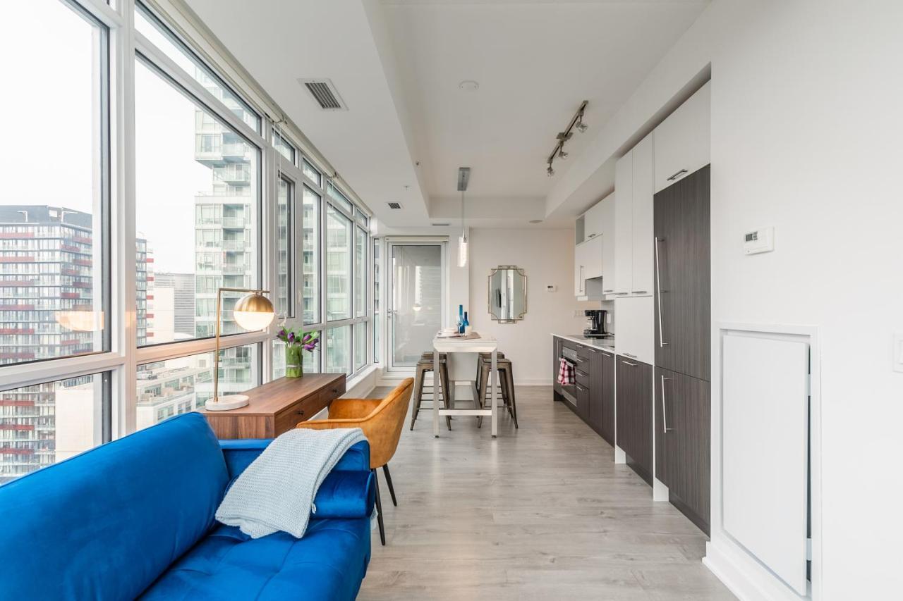 Luxury 2 Bedroom In The Heart Of Entertainment District W/ Cn Tower View Toronto Dış mekan fotoğraf